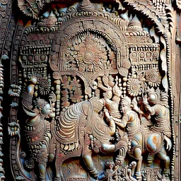 Most detailed intricate painting relief