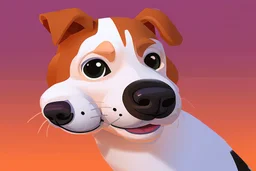 64 pixels cartoon dog