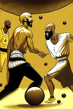 The distinctive sound of metal balls colliding creates a symphony of friendly competition. Kareem found himself drawn to the allure of the game, eager to partake in its age-old traditions. His opponents, seasoned veterans of the game, exchanged confident smiles, underestimating the quiet resolve that emanated from Kareem's demeanor.