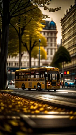 lexbussen til charlottenberg, shot on Hasselblad h6d-400c, zeiss prime lens, bokeh like f/0.8, tilt-shift lens 8k, high detail, smooth render, down-light, unreal engine, prize winning