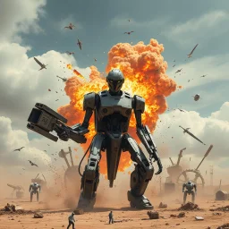 AI APOCOLYPSE DESTRUCTION AND CHAOS ROBOT WAR