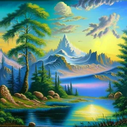 venus landscape painted by bob ross