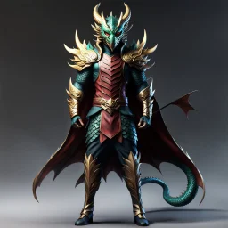 Full body Dragon man with dragon mask over his eyes and forehead, anime cool art, 12k, 3d, full head, full body