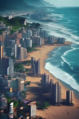 Modern futuristic Mumbai coast