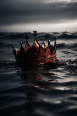 Bloody crown fall into the sea