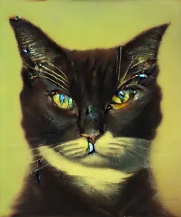 Kedi portesi, Van Gogh tarzında