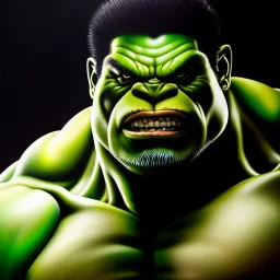 Ultra detailed fullbody Portrait in oil on canvas of epic drawing of Japanese Ogre Hulk,intense stare,extremely detailed digital painting, extremely detailed face,crystal clear Big eyes, mystical colors ,perfectly centered image, perfect composition, rim light, beautiful lighting,masterpiece,8k, stunning scene, raytracing, anatomically correct, in the style of robert e howard and Ken Kelley and Ohrai Noriyoshi and Simon Bisley and tomzj1