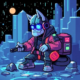 2-d pixel crypto punk called kenn