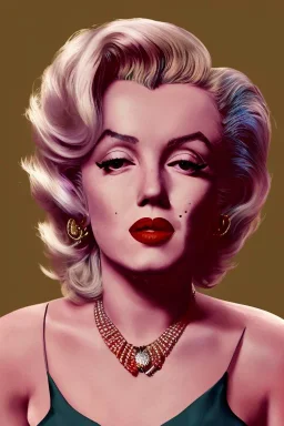 Marilyn Monroe, smokes a cigarette, photorealistic illustration, 4k