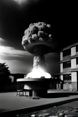 شكل الانفجار الخاص بقنبلة هيروشيما