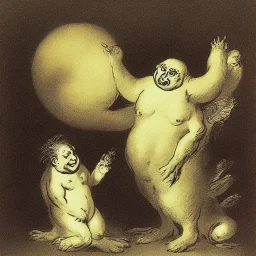 self-absorbed creature by goya