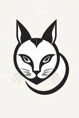 For a graphic design – themed cat logo, you could create an AI art design featuring a typographic element, such as a sleek and modern sans – serif font. The design could be simple and minimalistic, with a color palette of black and white or a single accent color.