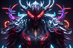 carnage machine in 8k solo leveling shadow artstyle, Chinese costum, cozmic mask, dynamic pose, oshare kei, hurufiyya, rtx , neon lights, intricate details, highly detailed, high details, detailed portrait, masterpiece,ultra detailed, ultra quality