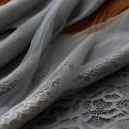 Tiable flat, Fabric pattern flat fabric lace flat, photorealistic effects, grey