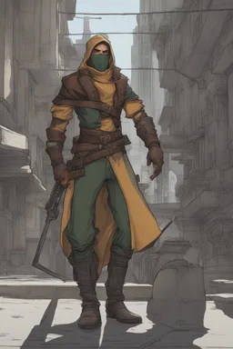 Male human rogue i na city