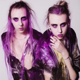 mø, high light ,purple tones