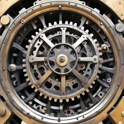 We're stuck in a gear and can't get out of it. The mechanism is jammed, it's upside down, all mixed up.