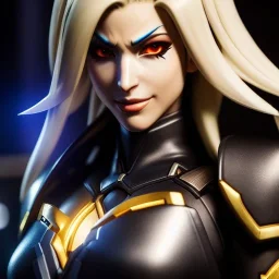 Ultra detailed fullbody Portrait in oil on canvas of overwatch character-MERCY with armor,extremely detailed digital painting,ultrarealistic skin,intense stare, extremely detailed face, crystal clear eyes, mystical colors ,perfectly centered image, perfect composition, rim light, beautiful lighting,masterpiece ,8k, stunning scene, raytracing, anatomically correct, in the style of Ohrai Noriyoshi and robert e howard and Steve Jung and Wizyakuza and Simon Bisley and uncannyknack and kilory