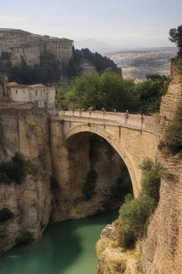 The bridge of Ronda Spain