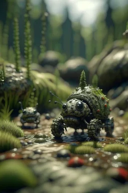 rock rocket bumpy road in swamp planet with lotsa disgusting swamp creatures, photo-realistic, shot on Hasselblad h6d-400c, zeiss prime lens, bokeh like f/0.8, tilt-shift lens 8k, high detail, smooth render, down-light, unreal eng