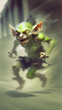 goblin running, speed effect