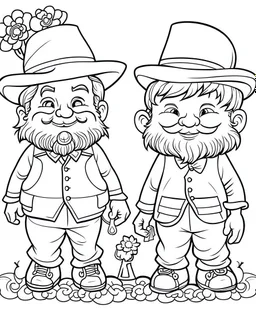 Real St. Patrick day Kids coloring pages