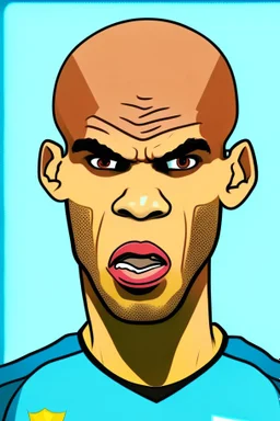 Wael Gomaa Footballer , cartoon 2d