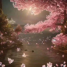 the most stunning, gorgeous cherryblossom tree high-detailed, fine-detailed, intricate, 8k resolution, digital art, detailed matte, volumetric lighting, dynamic lighting, ornate, baroque, illustration, 3D octane render, brian froud, howard lyon, selina french, greg rutowski, sharp focus, crisp