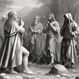 The Lord appeared to Abraham near the great trees of Mamre while he was sitting at the entrance to his tent in the heat of the day. 2 Abraham looked up and saw three men standing nearby. When he saw them, he hurried from the entrance of his tent to meet them and bowed low to the ground.