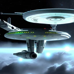 Ncc-1701 starship uss Enterprise, star trek, propulsion nacelles