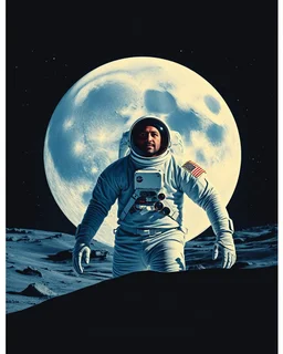 “ Sam Samarrai “ as an astronaut on the moon movie called “ The Astronaut “ , movie poster