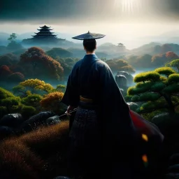 Ultra detailed fullbody Portrait in oil on canvas of Ghost Of Tsushima scenery,intense stare,extremely detailed digital painting, extremely detailed face,crystal clear Big eyes, mystical colors ,perfectly centered image, perfect composition, rim light, beautiful lighting,masterpiece,8k, stunning scene, raytracing, anatomically correct, in the style of robert e howard and Ken Kelley and Ohrai Noriyoshi and Simon Bisley and tomzj1