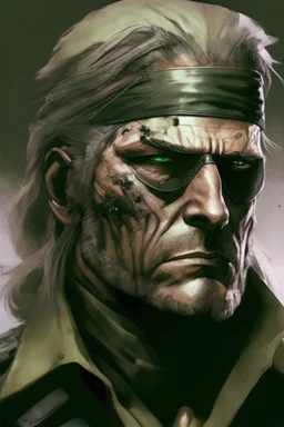 A portrait of The End, boss from Metal Gear Solid 3