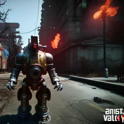 fallout 4 monster in the streets of gta 4, unreal engine