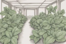 Drawing entitled Aromatic Mint Journey