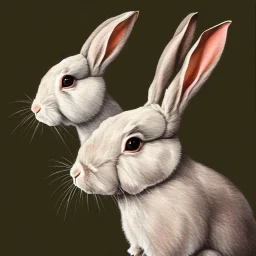 rabbit portrait