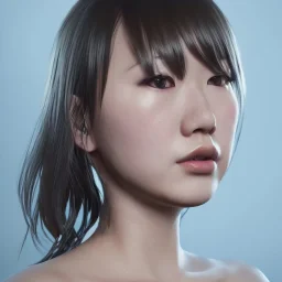 hitomi tanaka head and shoulders portrait, 8k resolution concept art portrait dynamic lighting hyperdetailed intricately detailed Splash art trending on Artstation triadic colors Unreal Engine 5 volumetric lighting"