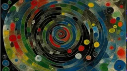 Whirlpools painted by Paul Klee