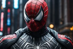 Spider man in 8k live action artstyle, symbiote assassin custom, intricate details, highly detailed, high details, detailed portrait, masterpiece,ultra detailed, ultra quality