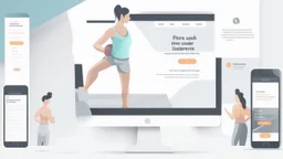 Design a user-friendly and visually appealing landing page for a gym website, prioritizing an intuitive user experience