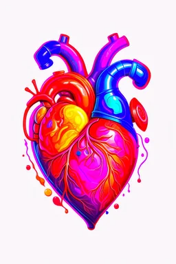 heart,isolated, disney style, artstation, vivid colors, wide angle, super highly detailed, professional digital painting, artstation, concept art, smooth, sharp focus, no blur, no dof, , cute cartoonish designs, in the style of alex ross, white background