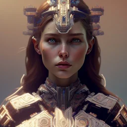 symmetry!! portrait of olga kyrilynkoin the style of horizon zero dawn, machine face, intricate, elegant, highly detailed, digital painting, artstation, concept art, smooth, sharp focus, illustration, art by artgerm and greg rutkowski and alphonse mucha, 8 k