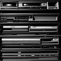 static vhs black and white