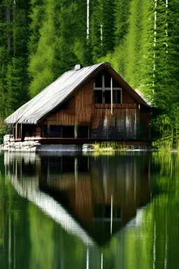 Holzhütte am See