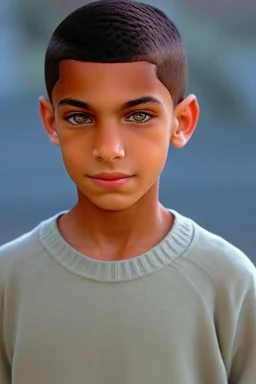 Appearance: Ari has a mixed-race skin tone with a light brown complexion. He has dark hair in a page boy haircut that sticks out from behind his ears, and his hair length could be somewhere in-between long and short. His face is thin with high cheekbones and blue eyes that are often full of emotion and a gentle smile. He stands at around 5 feet 7 inches tall, with a lean build that suggests he doesn't engage in a lot of physical activity. He is of average attractiveness with a boyish face.