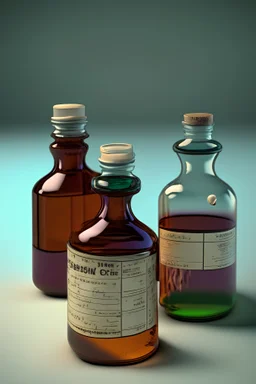 bottles of medicine