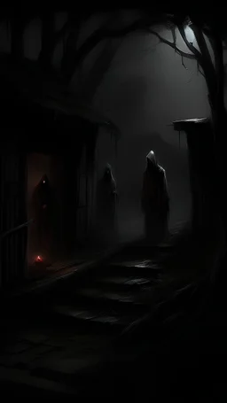 At this dark moment, they began to notice shadows moving quickly towards them from every direction. These shadows were the ghosts of jinn, evil spirits who had enjoyed their wanderings in an abandoned village for many years. The terrifying sounds grow louder, and the dim lights reveal pale faces and red eyes sniffing out the miserable souls of youth on that night filled with terror.