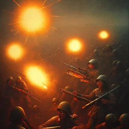 vietnam war. war. napalm. bokeh. lens flare. warm lights. high detailed. beksinski