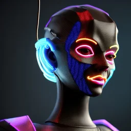 Sweet british cyber woman, cold ambient, rain, fog, latex, cables, purpurin, black, gold, rings piercing, brown, decorative color feathers, circuits, neon style, a lot of led lights, fog, rain, vibrant color, highly detailed, art stations, concept art, smooth, unreal engine 5, god rays, ray tracing, RTX, lumen lighting, ultra detail, volumetric lighting, 3d, finely drawn, high definition, high resolution.