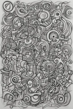 Abstract drawing about life